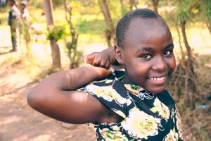 Stef Styles|Night|Ghotam City night with blue SH - A little girl. Tanzania