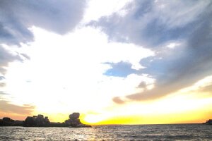 Stef Styles|Interior|Metro Station I Add light - Sunset over lake Victoria. Kisumo / Tanzania